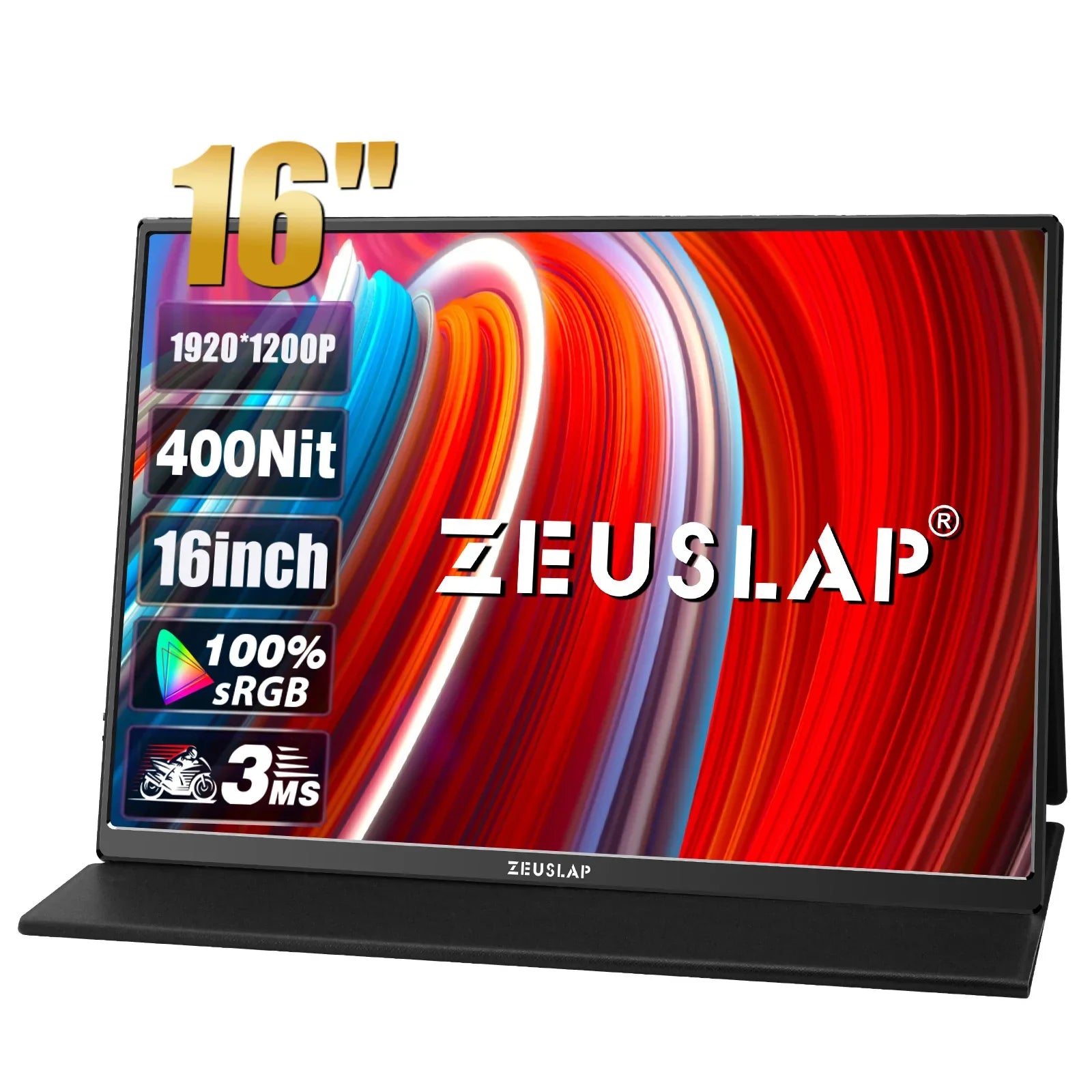 16" Portable 1920x1200 IPS Monitor with USB-C, HDMI