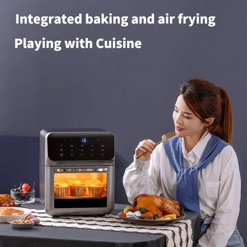 12L Electric Air Fryer Oven with Touch Controls – Large Capacity, 1500W