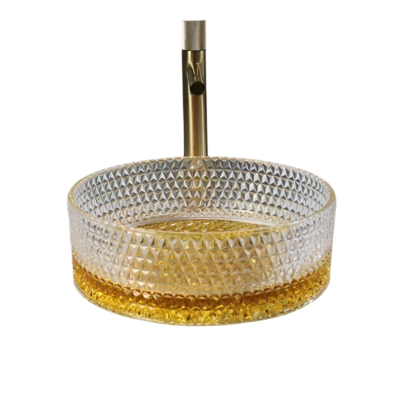Italian Style Crystal Sink for Hotel or Home Vanity
