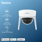 Outdoor 8MP IP Camera with Night Vision and Storage
