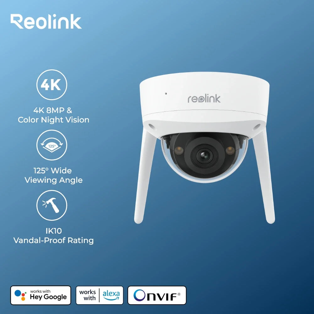 Outdoor 8MP IP Camera with Night Vision and Storage
