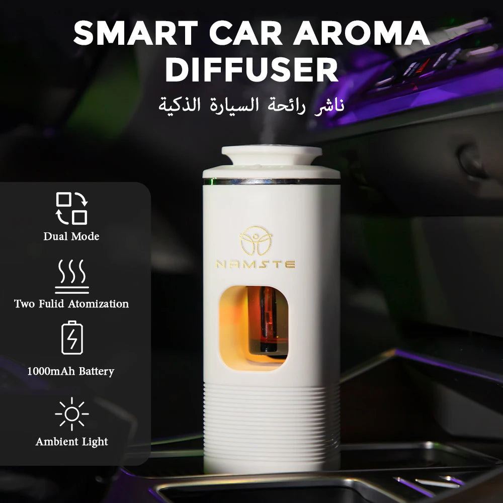 Cordless Aromatherapy Diffuser for Car, Home & Office Quiet Rechargeable Essential Oil Sprayer
