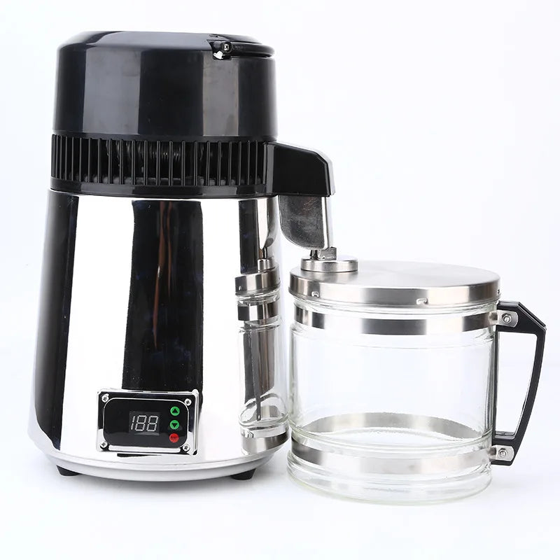 750W Home Water Distiller Machine 4L Pure Water Maker with Auto Shut-Off