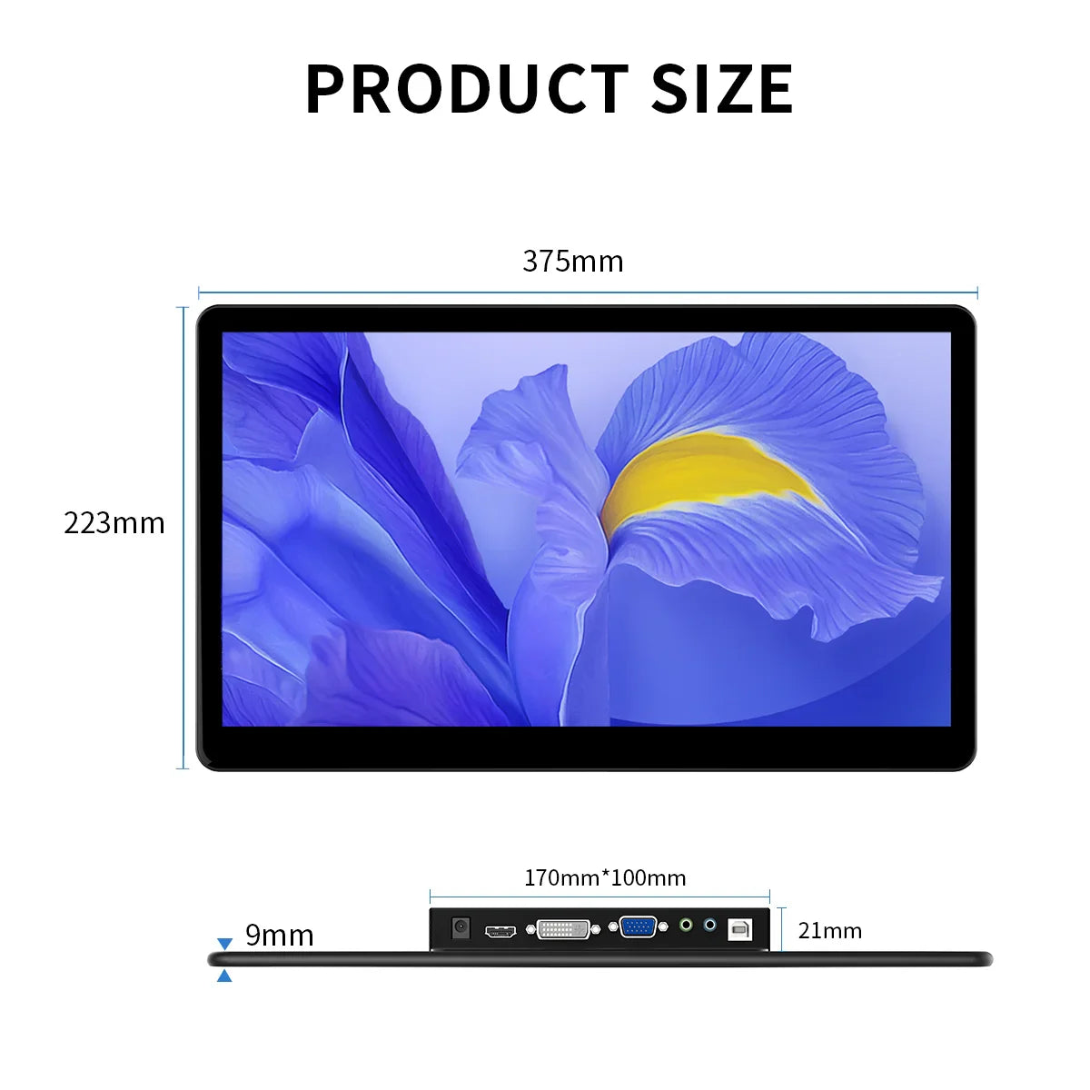 15.6” 1080p Touchscreen Display with USB and Audio