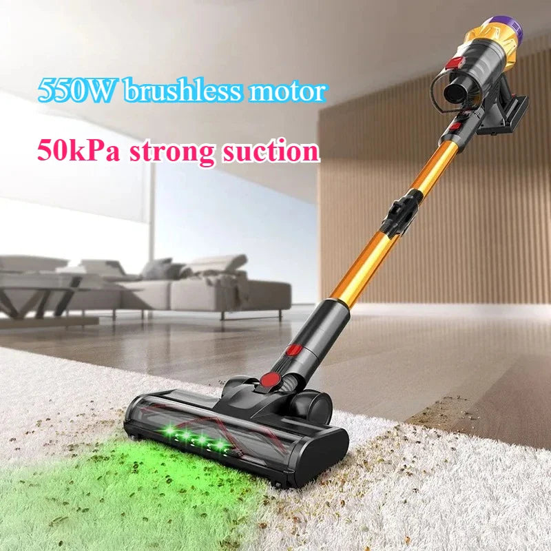 Wireless Handheld Vacuum Cleaner with Folding Rod and Display