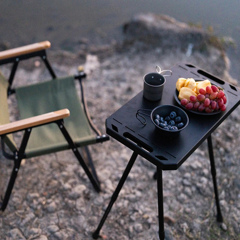 Portable Outdoor Picnic Table, Waterproof Aluminium Alloy Build