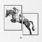 Modern Nordic Canvas Wall Art Abstract Animal Design for Living Room or Dormitory