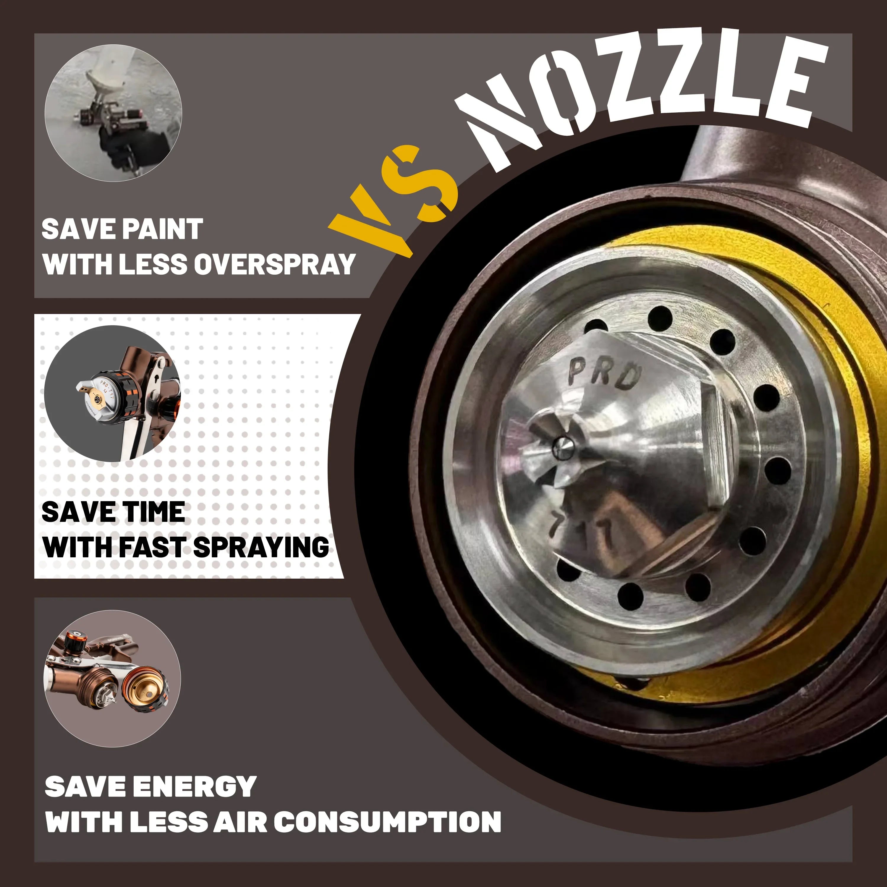 1.3mm HVLP Spray Gun for Water-Based Paints