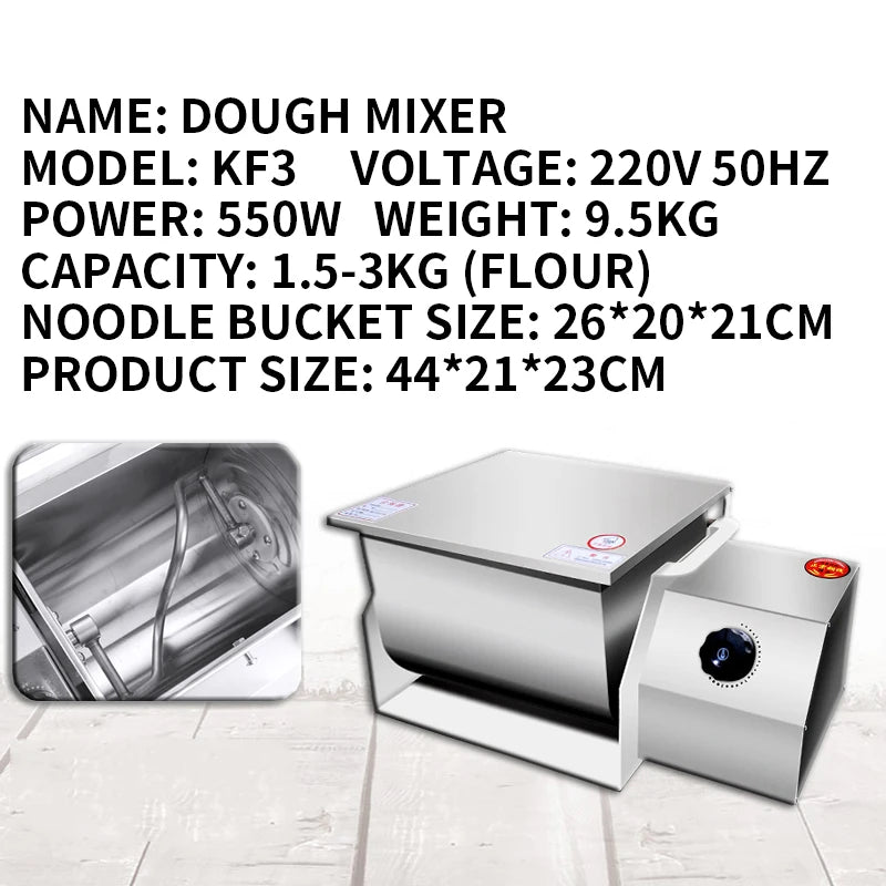 550W Electric Dough Kneading Mixer for Home Baking