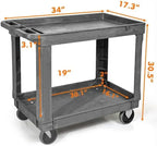 Portable Folding Wagon Cart for Outdoor, Grocery, and Garden Use with Durable Wheels