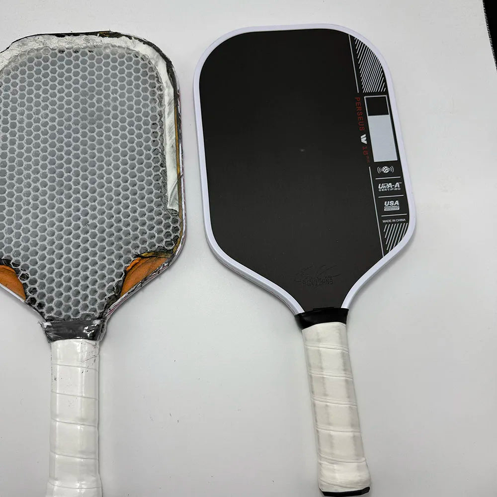 16mm Perseus 4 Pickleball Paddle Carbon Fiber Surface, EVA Core, Balanced for Precision Play
