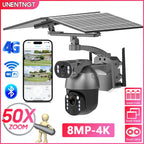4G Solar Outdoor 8MP Zoom Security Camera