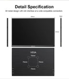 16" Portable 1920x1200 IPS Monitor with USB-C, HDMI