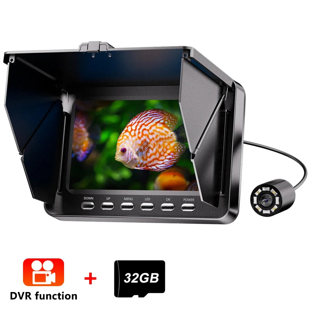 1080P Underwater Fishing Camera with 5 Inch Screen No Card