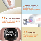 Portable Home Use Cool IPL Laser Epilator 5 Levels, LCD Display
