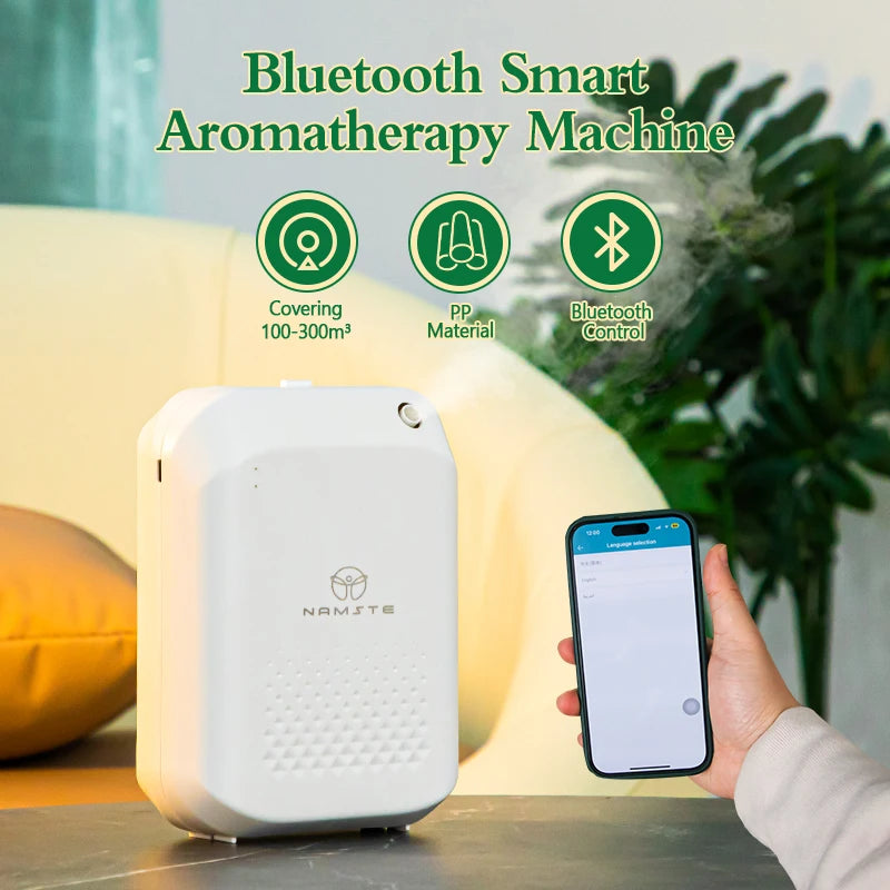 Portable Rechargeable Bluetooth Aroma Diffuser 150ml Essential Oil Air Freshener for Car, RV & Home