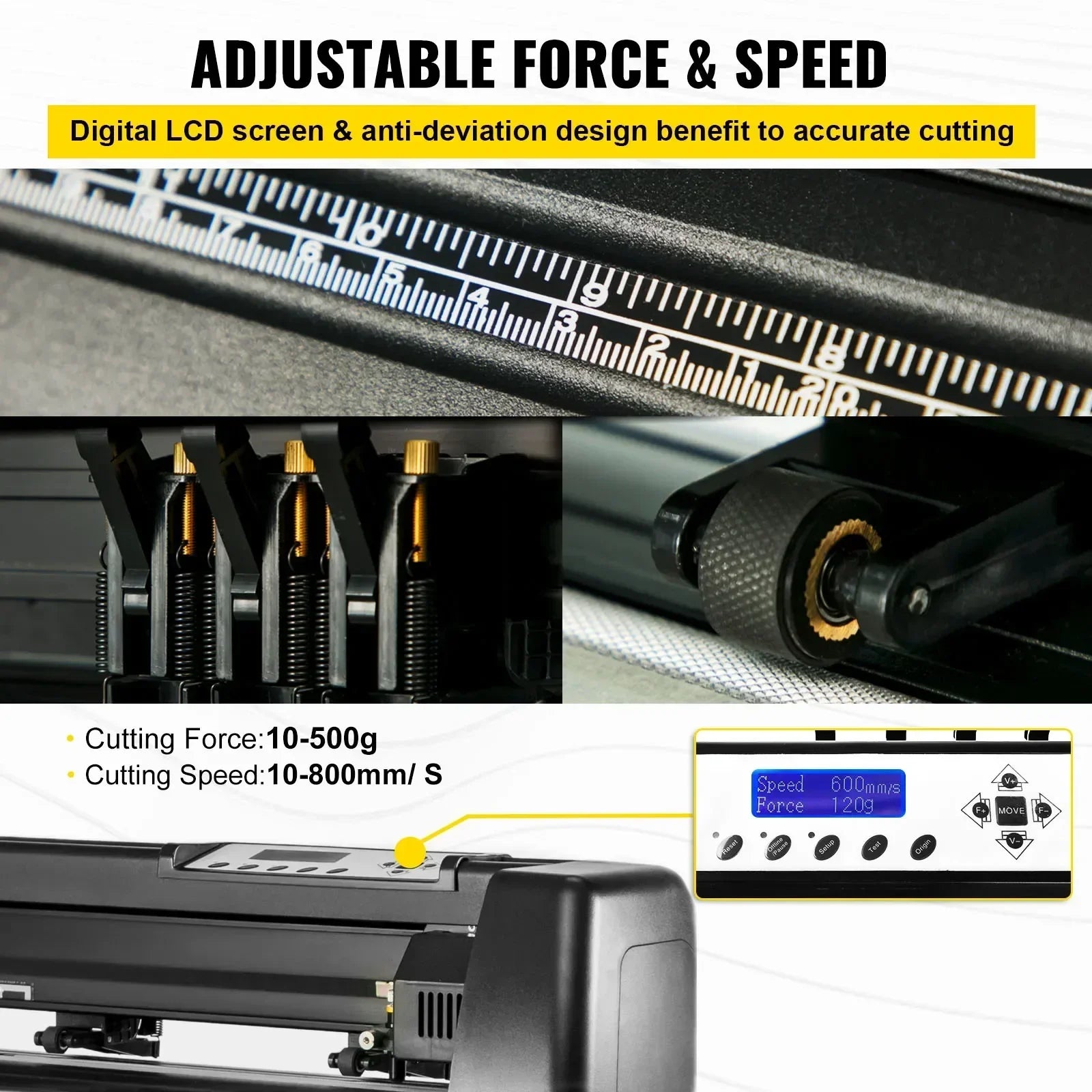 53 Inch Vinyl Cutter Plotter with LCD Screen, 1350mm Width