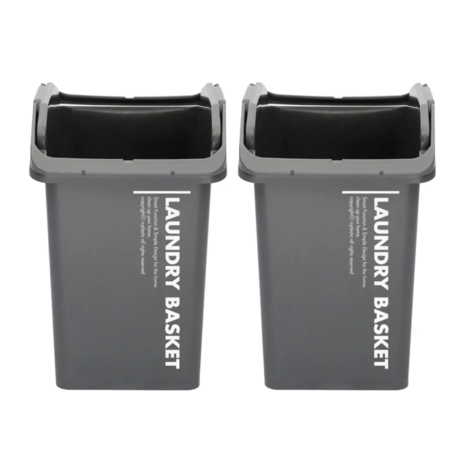 2 Set Multipurpose Stackable Laundry Baskets – Portable & Compact Storage Solution