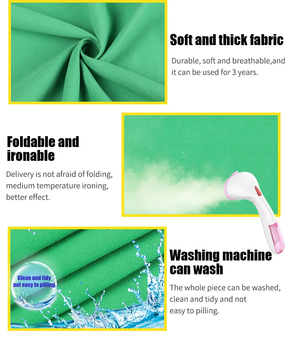 2.4x4m Foldable Green Screen Frame with Backdrop for Studio & Streaming - SH-BJQ-2440-B