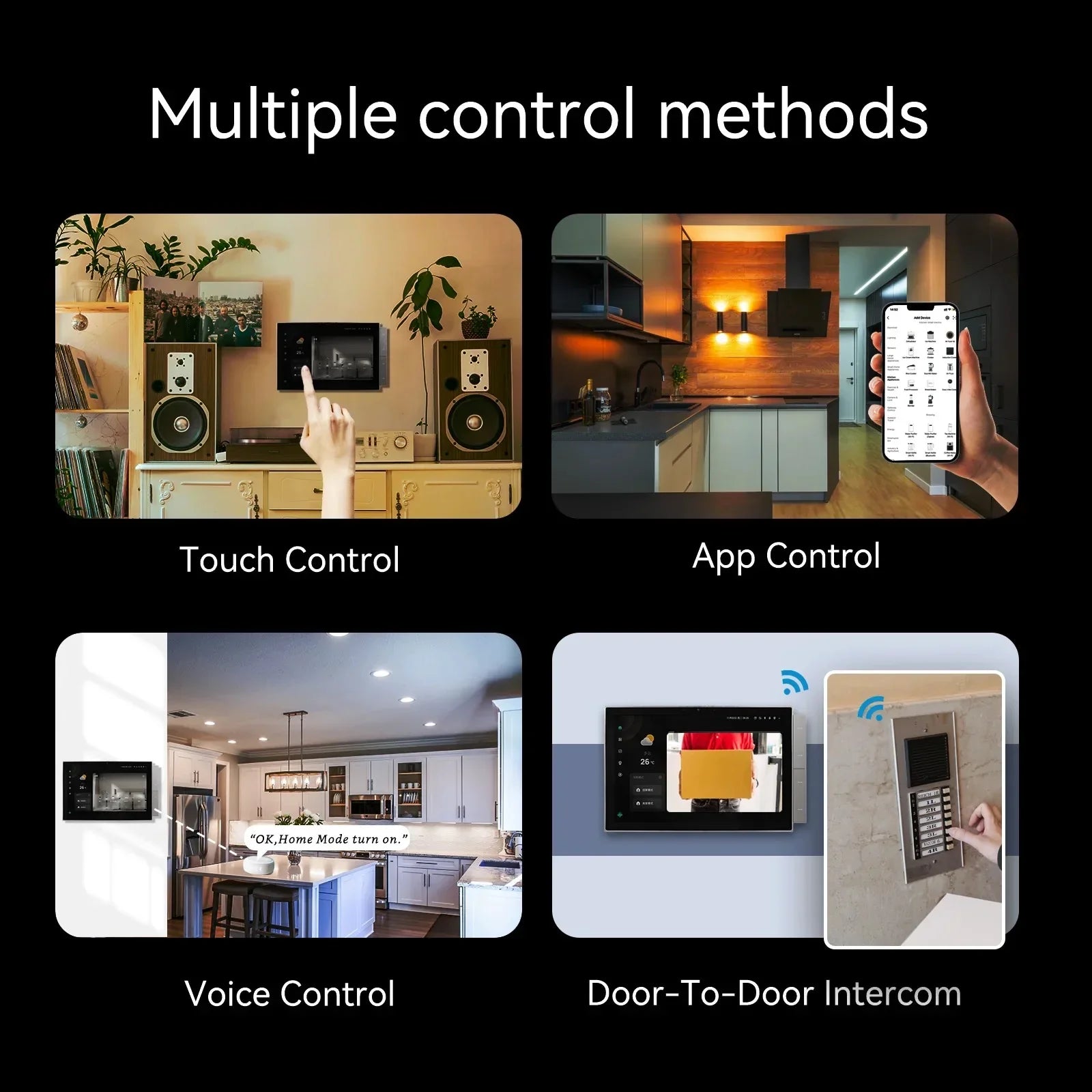 Multi-Protocol Smart Home Panel with Intercom and Voice Control