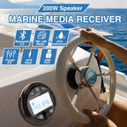 Bluetooth Marine Stereo Radio with FM/AM – Waterproof Audio System for Boats & Outdoor Vehicles