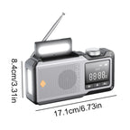 10000mAh Solar Hand Crank Emergency Radio with Flashlight & SOS