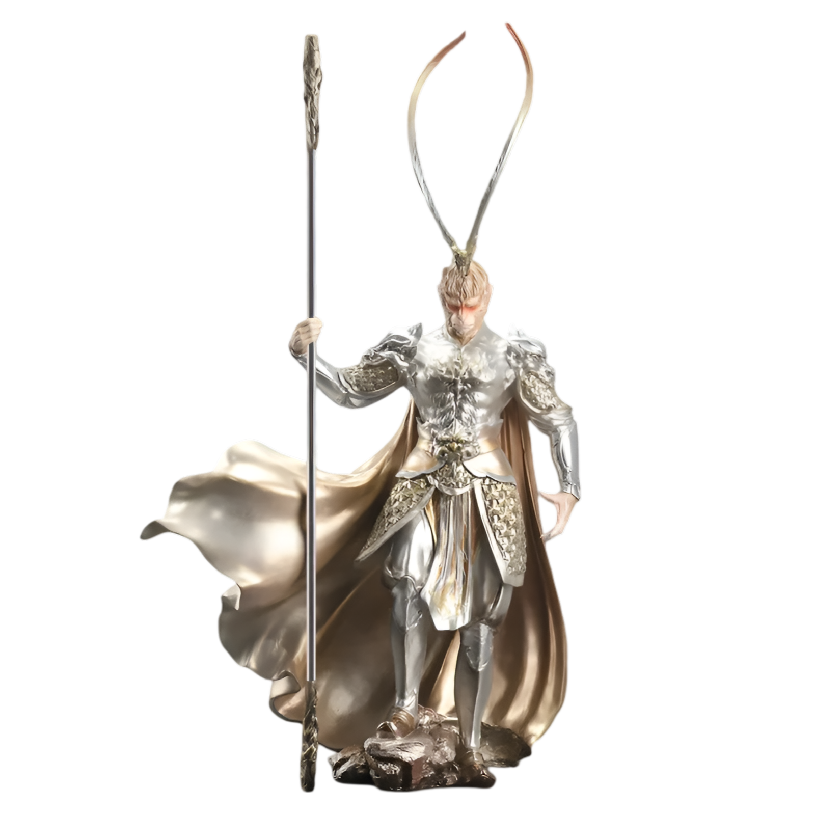 40cm Desktop Monkey King Ornament – Chinese Resin Decoration
