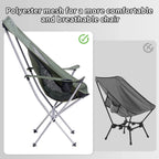 Compact Outdoor Chair with Durable Frame Ideal for Camping, Fishing & Travel