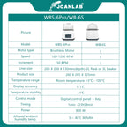 Laboratory Water Bath with Brushless Motor & Digital Display WBS-6Pro