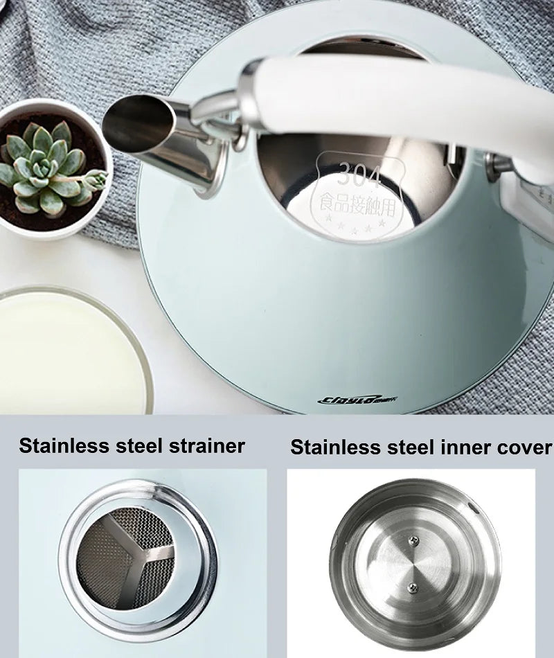1.8L Electric Kettle Stainless Steel with Auto Shut-Off & 360° Base – 1800W, Fast Boil