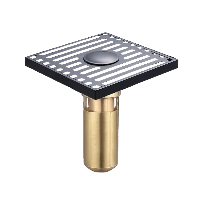 Gun Gray Stainless Steel Deep Water Floor Drain Anti-Odor, Waterproof, Bathroom & Laundry Use