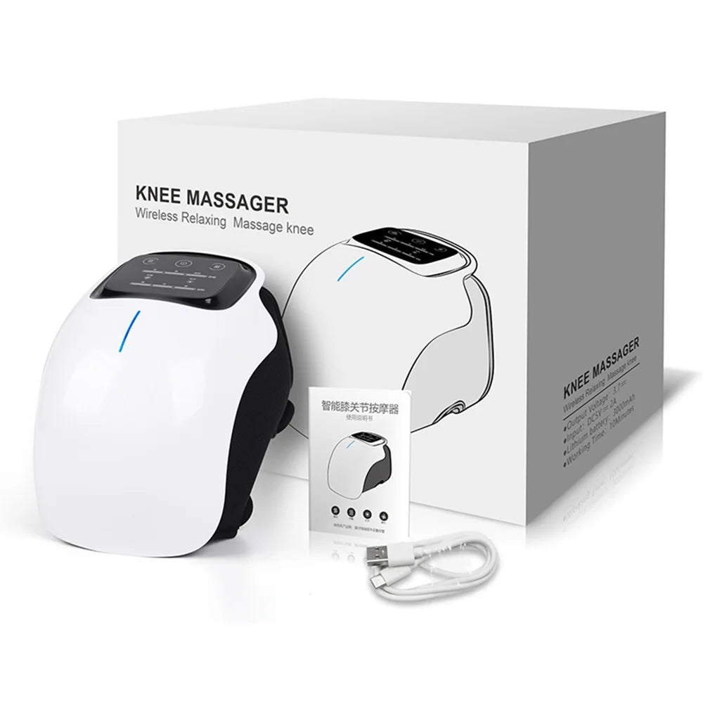 Wireless Infrared Laser Knee Massager with Heating & Vibration