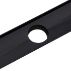 1200mm Black Stainless Steel Shower Drain with Center Outlet