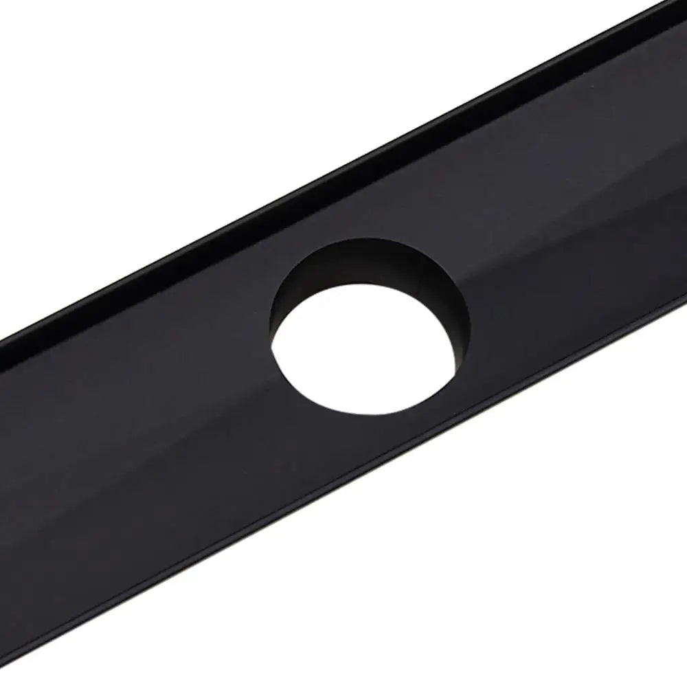 1200mm Black Stainless Steel Shower Drain with Center Outlet