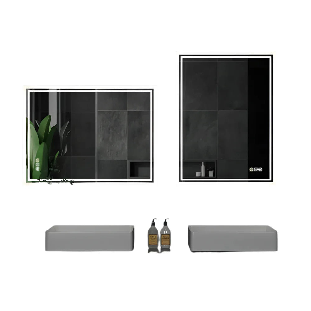 LED Backlit Bathroom Mirror with Touch Sensor