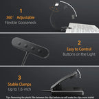 USB Rechargeable 24-LED Flexible Book Reading Light