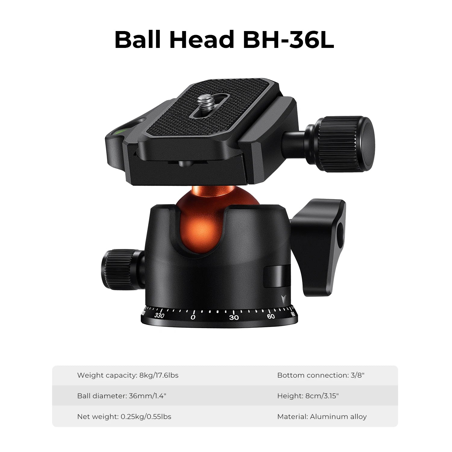 Lightweight Travel Tripod for DSLR & Mirrorless Cameras