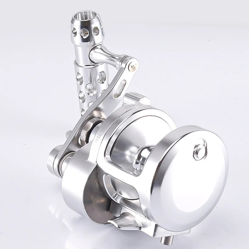 2-Speed Lever Drag Saltwater Fishing Reel Right Hand