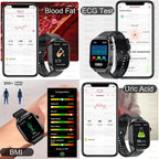2.04" AMOLED Smartwatch with Body Fat & ECG Tracker