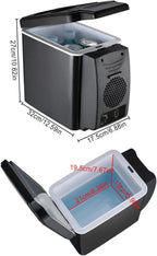 Portable 6L Car Refrigerator with Cooling & Heating , 12V/220V Travel Cooler