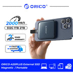 1TB Portable SSD with Magnetic Mount – USB-C 20Gbps for iPhone 15 Pro 4K Video Recording