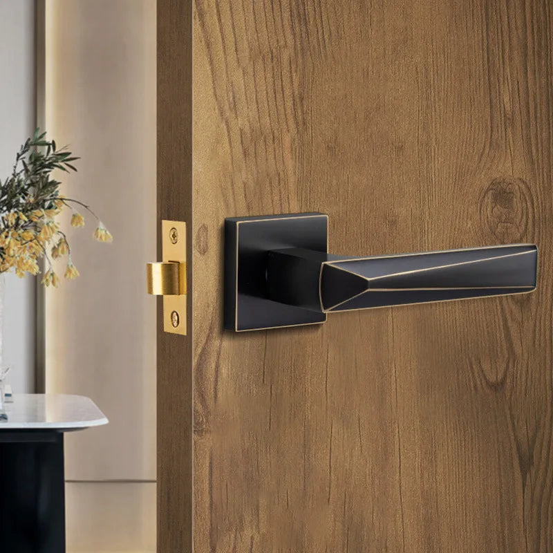 Invisible Brass Interior Door Lock for Bedrooms