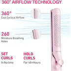 2-in-1 Curling Iron and Straightener with 360° Airflow