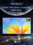 Portable 4K Home Cinema Projector Auto Focus WiFi