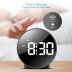 4" LED Table Clock with Snooze, USB/AAA Power, Dual Alarm & Weekday Modes