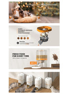 2L White Smart Pet Feeder with 1080P Camera and WiFi