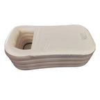 Portable Black Inflatable Adult Bathtub with Air Pump 152cm