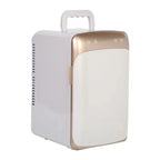 White 10L Thermoelectric Mini Refrigerator for Bedroom & Travel