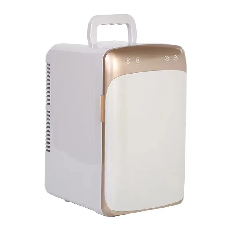 White 10L Thermoelectric Mini Refrigerator for Bedroom & Travel