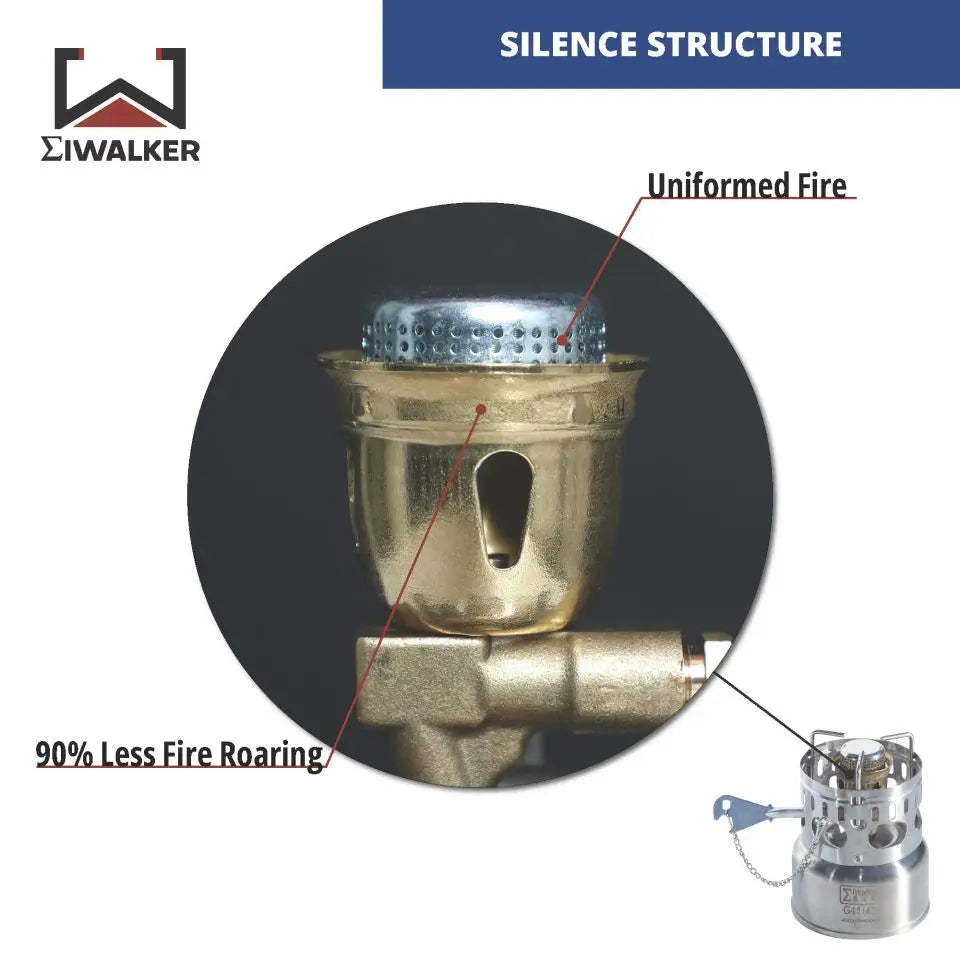 High Heat Silent Burner for Travel Cooking Stove